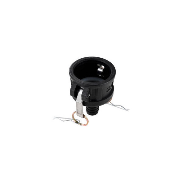 Global Industrial Polypropylene 2"" Female Part C Camlock 1"" Hose Barb